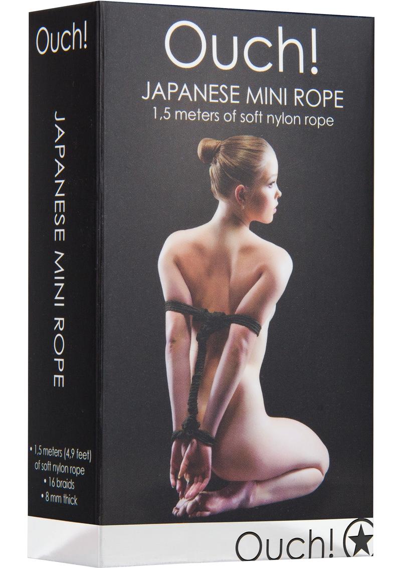 Ouch! Japanese Nylon Mini Rope 1.5 Meters/4.9 Feet - Black
