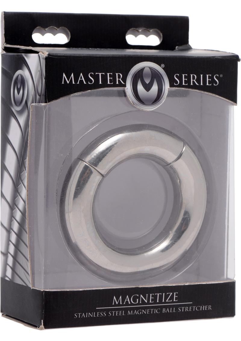 Master Series Magnetize Stainless Steel Magnetic Ball Stretcher - Black