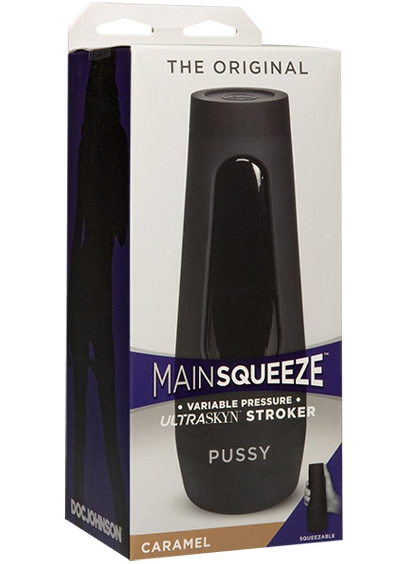 Main Squeeze The Original Ultraskyn Masturbator - Pussy - Caramel