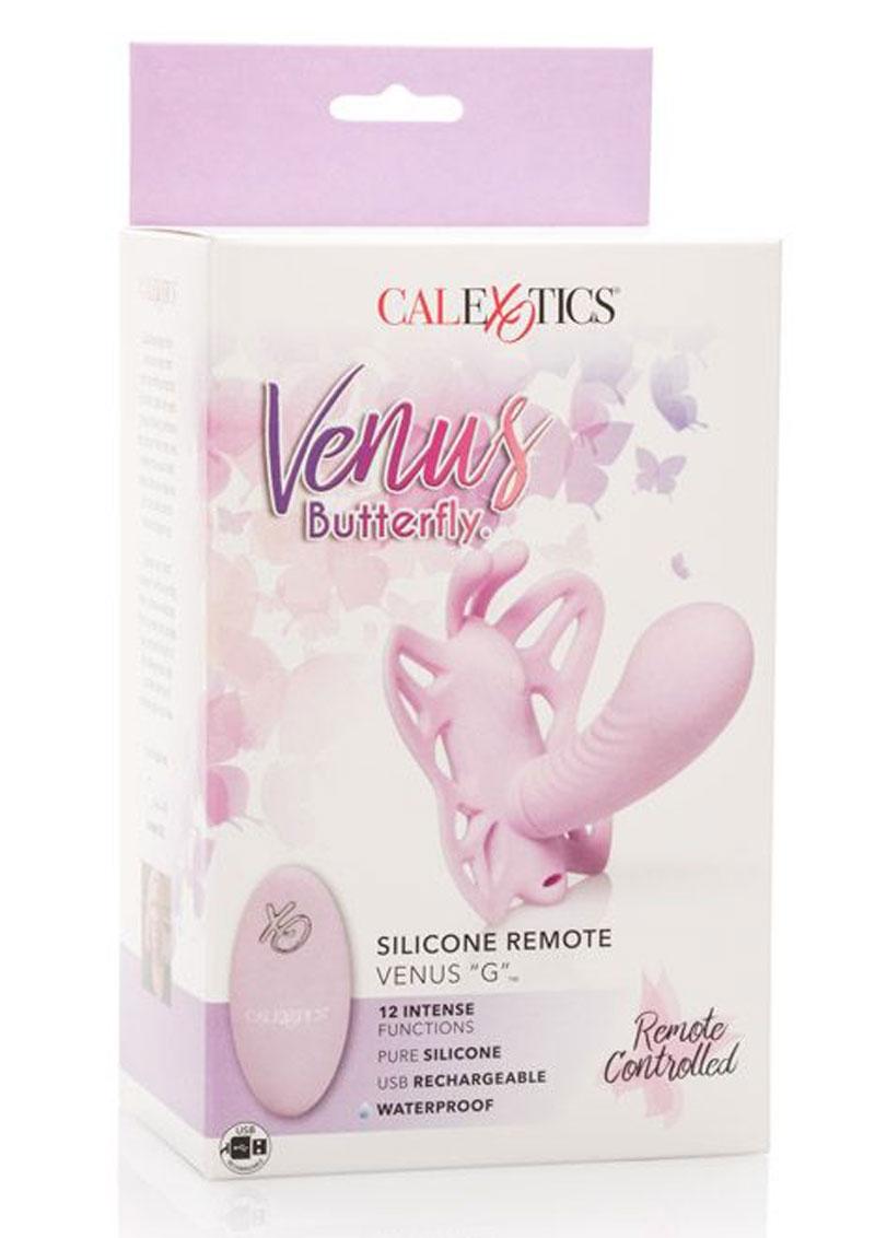 Venus Butterfly Silicone Remote Venus G USB Rechargeable Waterproof Pink