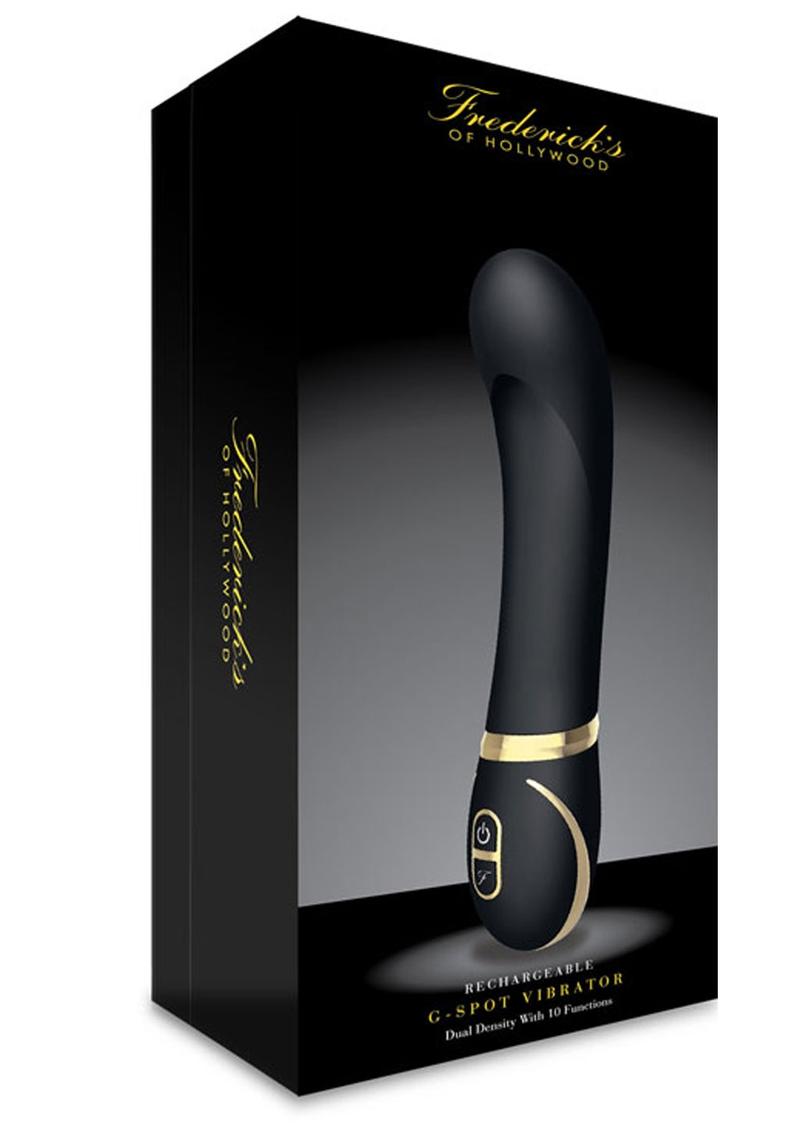 Fredericks Of Hollywood Rechargeable Silicone G Spot Vibrator Splashproof Black