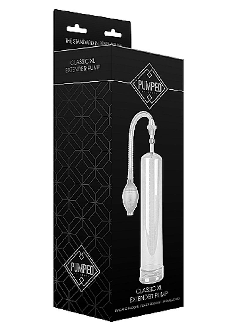 Pumped By Shots Classic Extra Large Extender Penis Pump - Clear