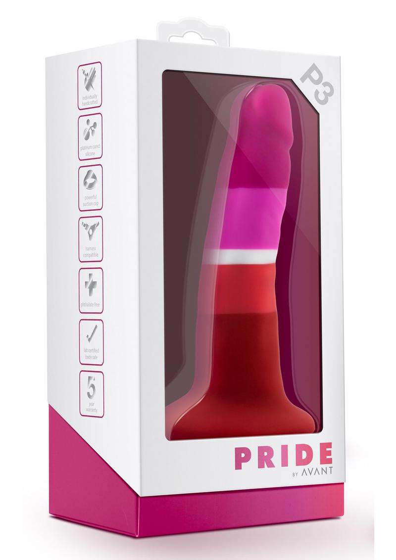 Blush Avant Pride P3 Silicone Dildo Waterproof Beauty 6 Inch