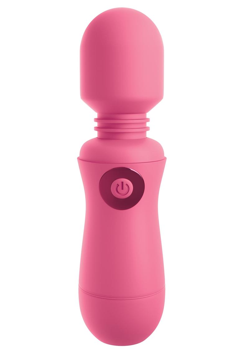 OMG! Wands #Enjoy Rechargeable Silicone Vibrating Massager - Pink