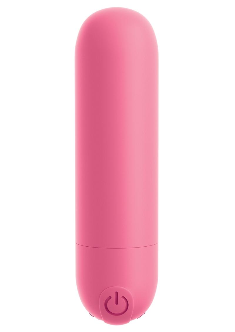 OMG! Bullets #Play Rechargeable Silicone Vibrating Bullet - Pink