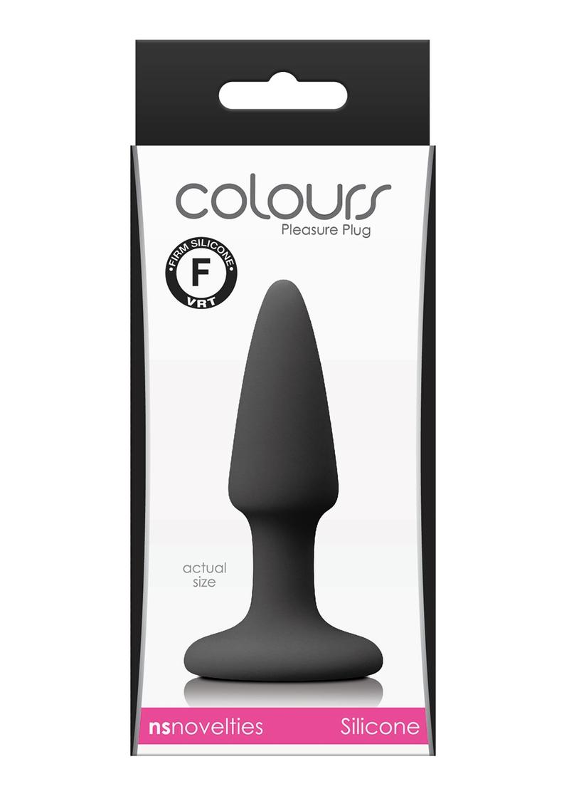 Colours Pleasure Plug Silicone Butt Plug - Mini - Black