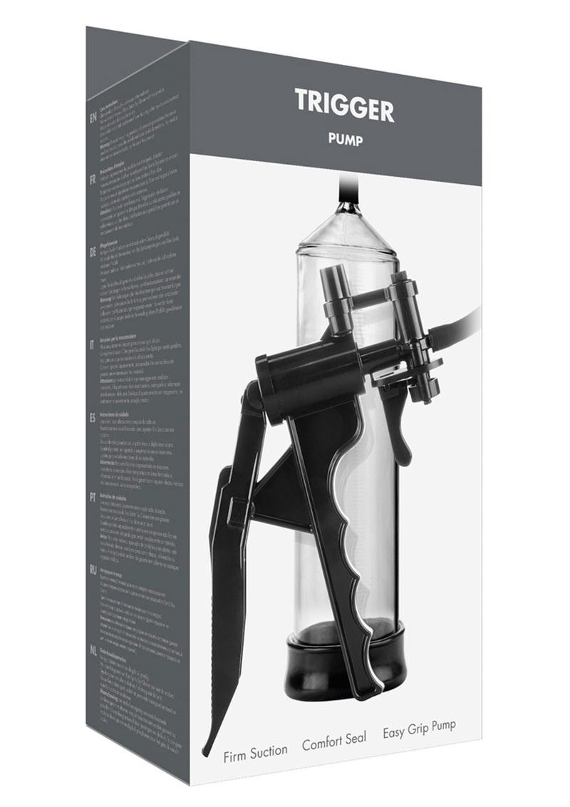 Linx Trigger Pump Penis Pump - Clear/Black