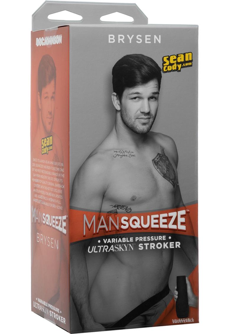 Man Squeeze Brysen Ultraskyn Masturbator - Butt - Vanilla