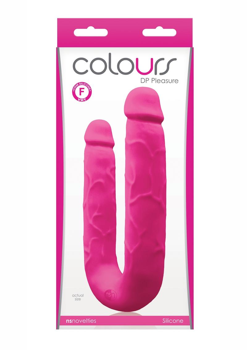 Colours Dp Pleasures Silicone Double Dildo - Pink