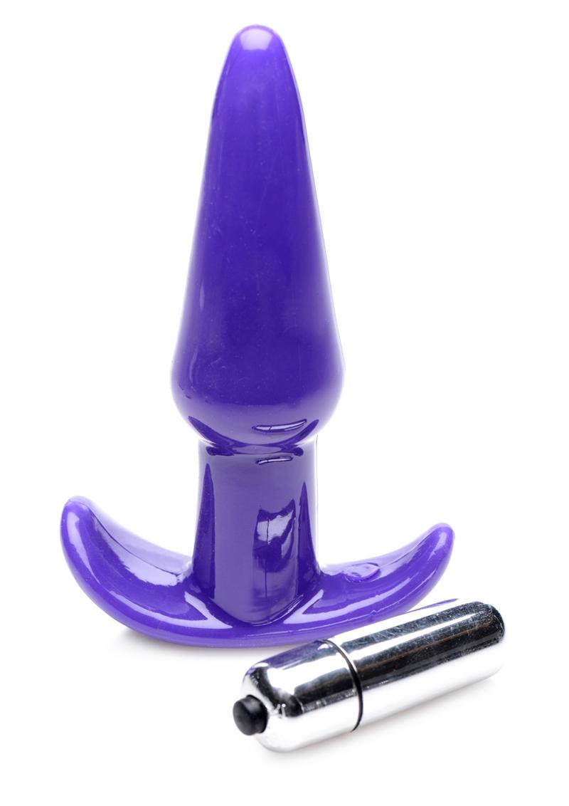 Frisky Thrilling Purple Smooth Anal Plug - Purple