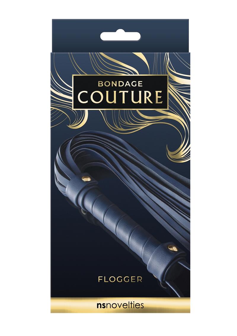 Bondage Couture Flogger - Blue