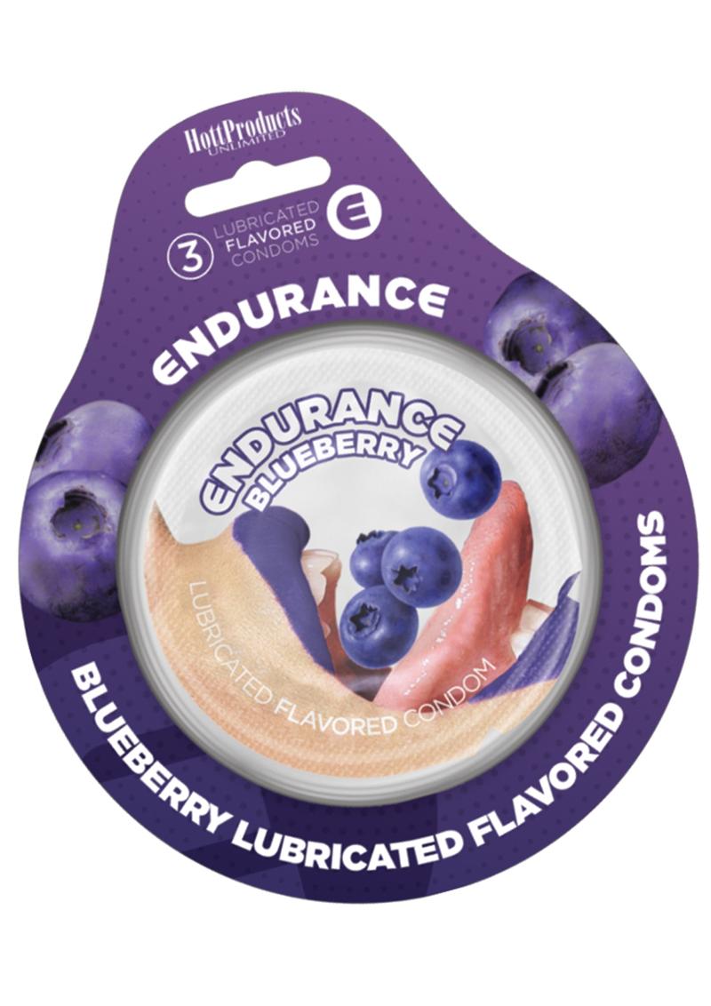 Endurance Condoms Blueberry 3pk