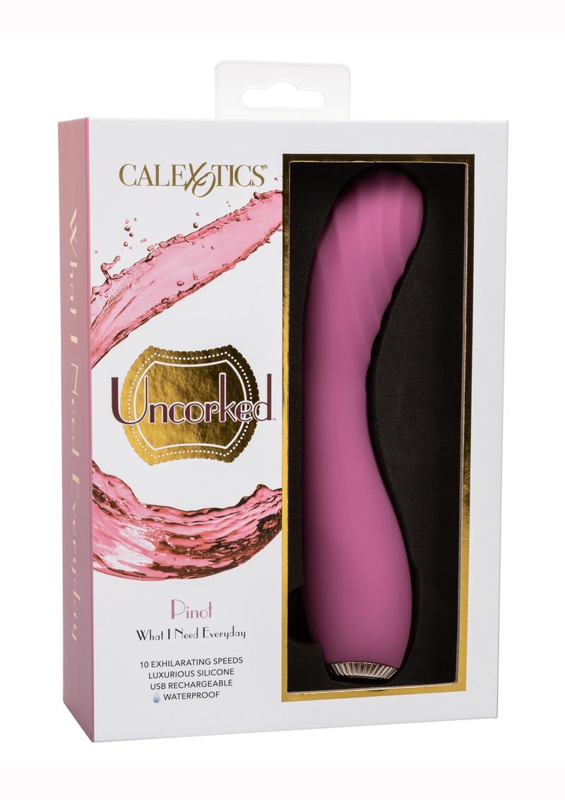Uncorked Pinot Silicone Rechargeable Massager - Pink