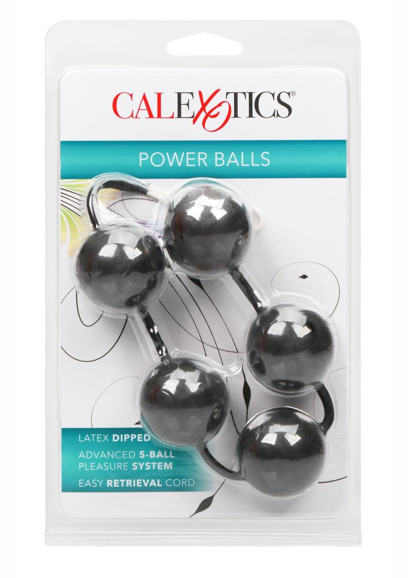 Power Balls Latex Dipped Kegal Balls - Black