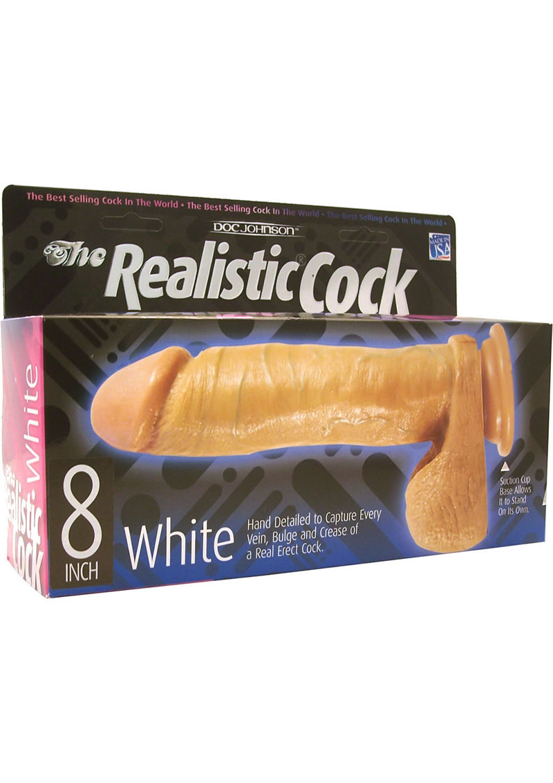 The Realistic Cock Dildo 8in - Vanilla