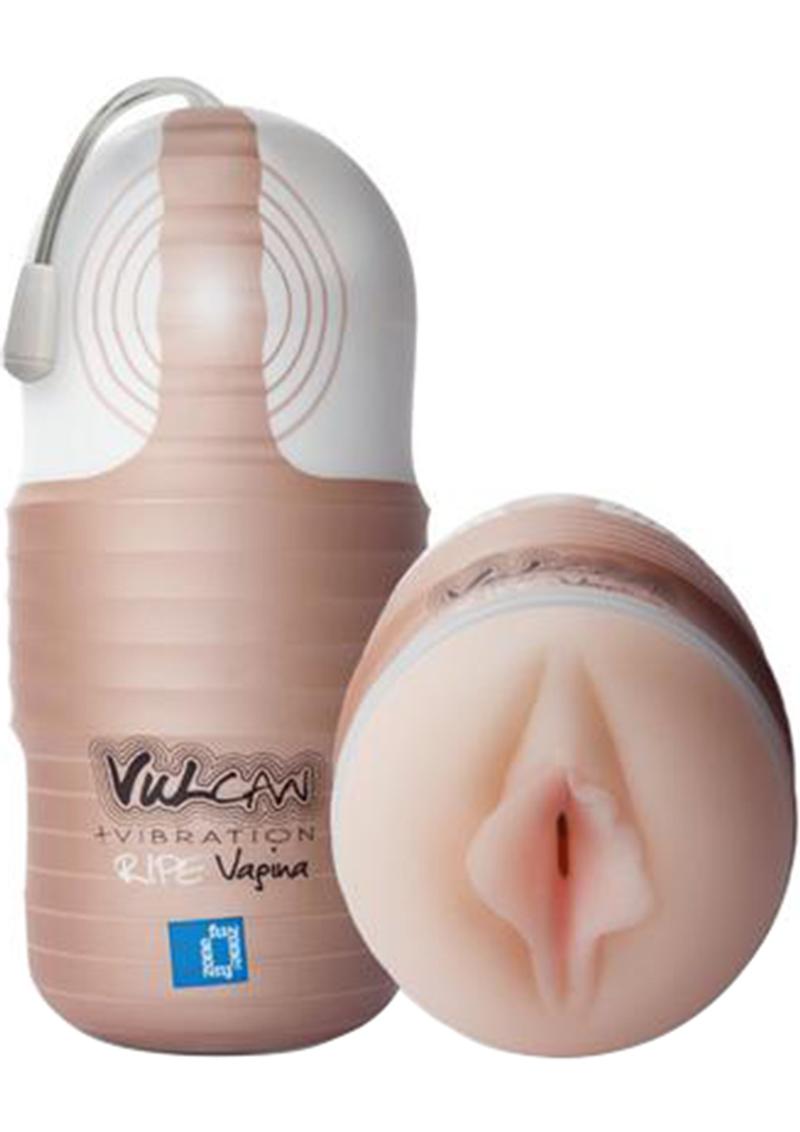 Vulcan Ripe Vagina Vibrating Masturbator - Pussy - Vanilla