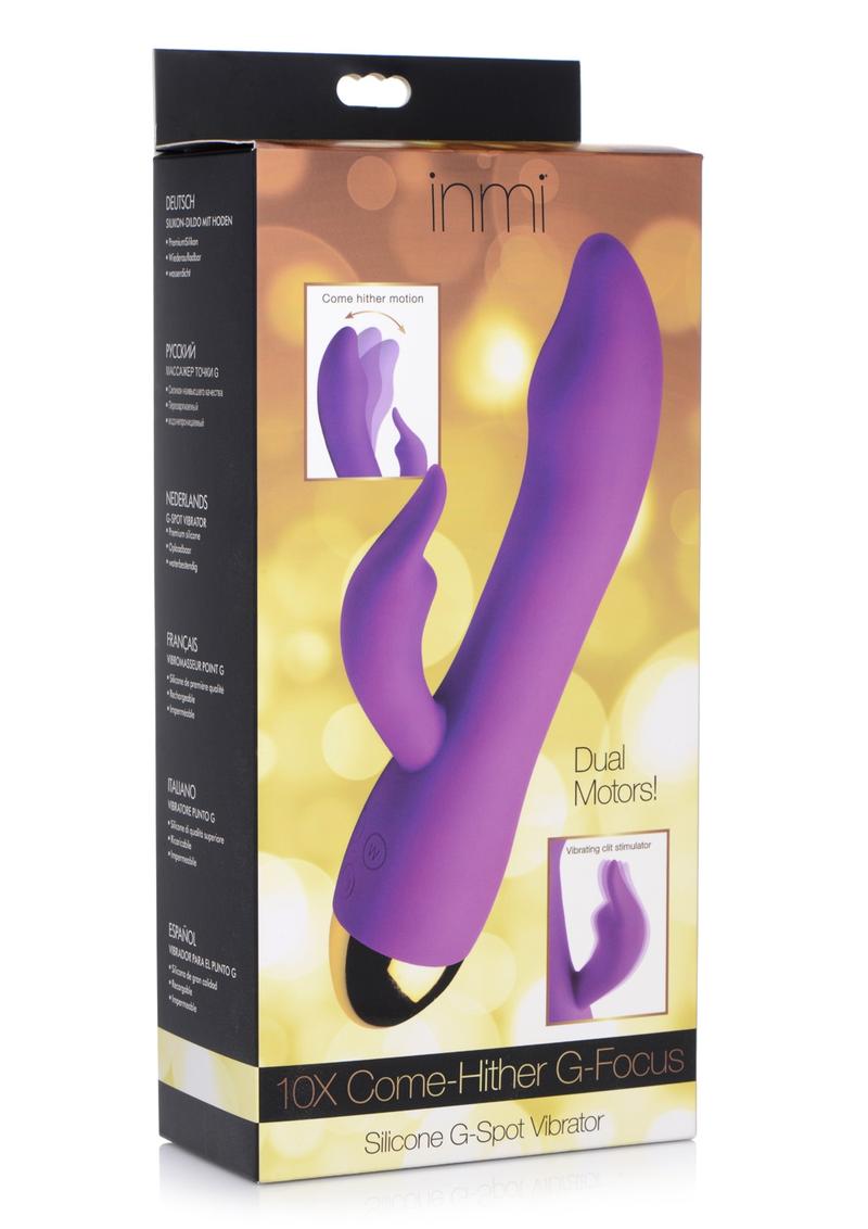 Inmi 10X Come Hither G-Focus Silicone G-Spot Vibrator - Purple **Special Order**