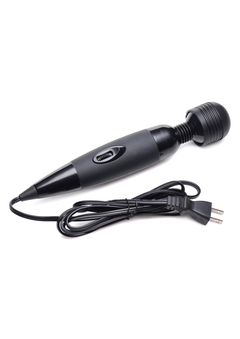 Wand Essentials Wander Wand Vibrating Multi-Speed Travel Size Wand - Black **Special Order**