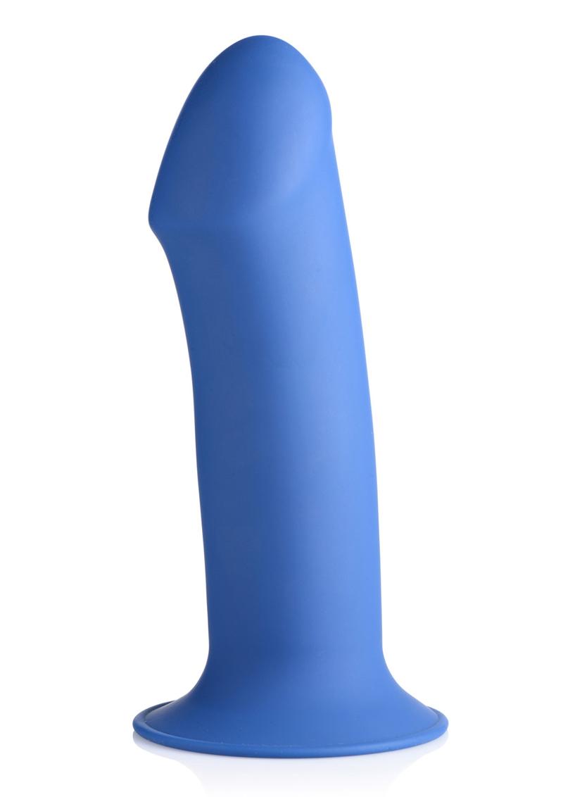 Squeeze-It Squeezable Thick Dildo *Special Order*- 6.9in - Blue