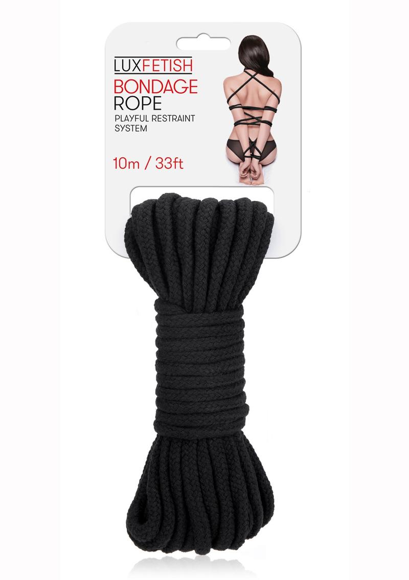 Lux Fetish Bondage Rope 10m - Black