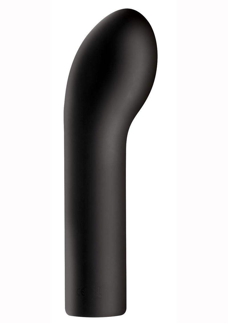Trinity 4 Men 10x Vibrating Silicone Rechargeable P-Spot Finger Sleeve - Black