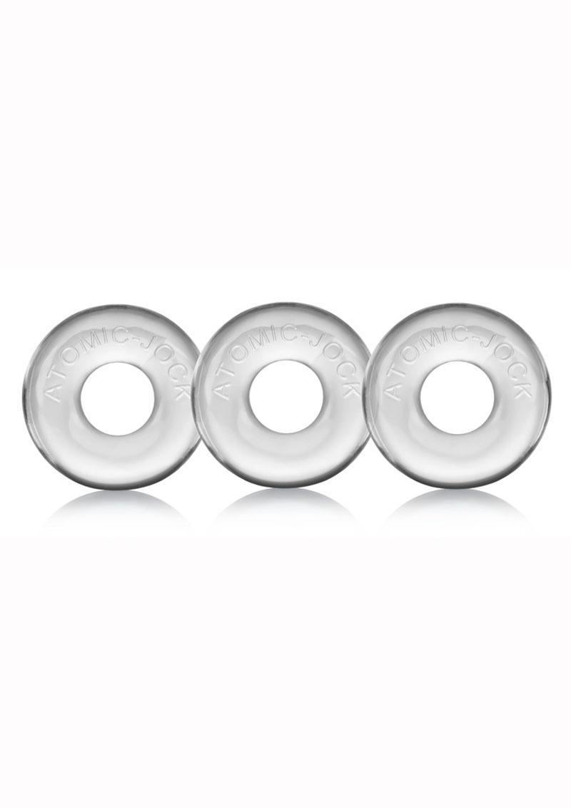 Oxballs Ringer Donut Cock Ring (3 Pack) - Clear