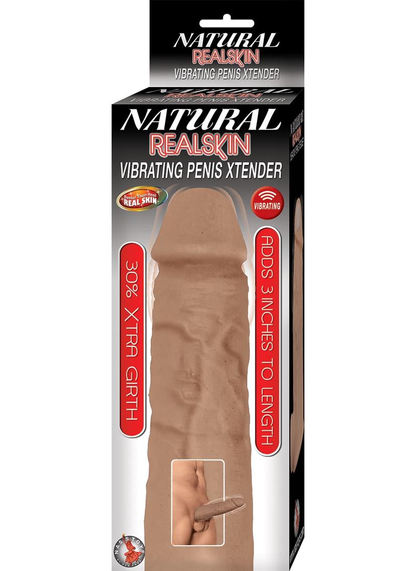 Natural Realskin Vibe Penis Xtend Brown