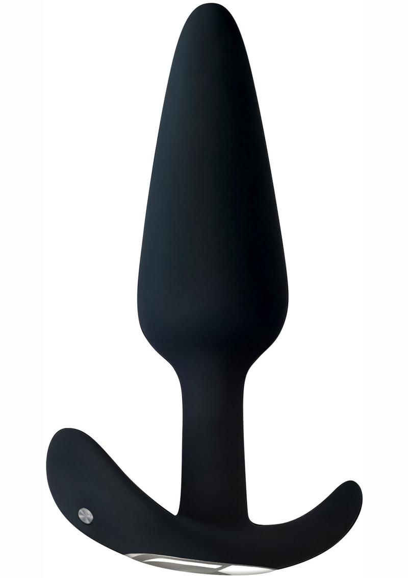 Adam andamp; Eve`s Rechargeable Vibrating Silicone Anal Plug - Black