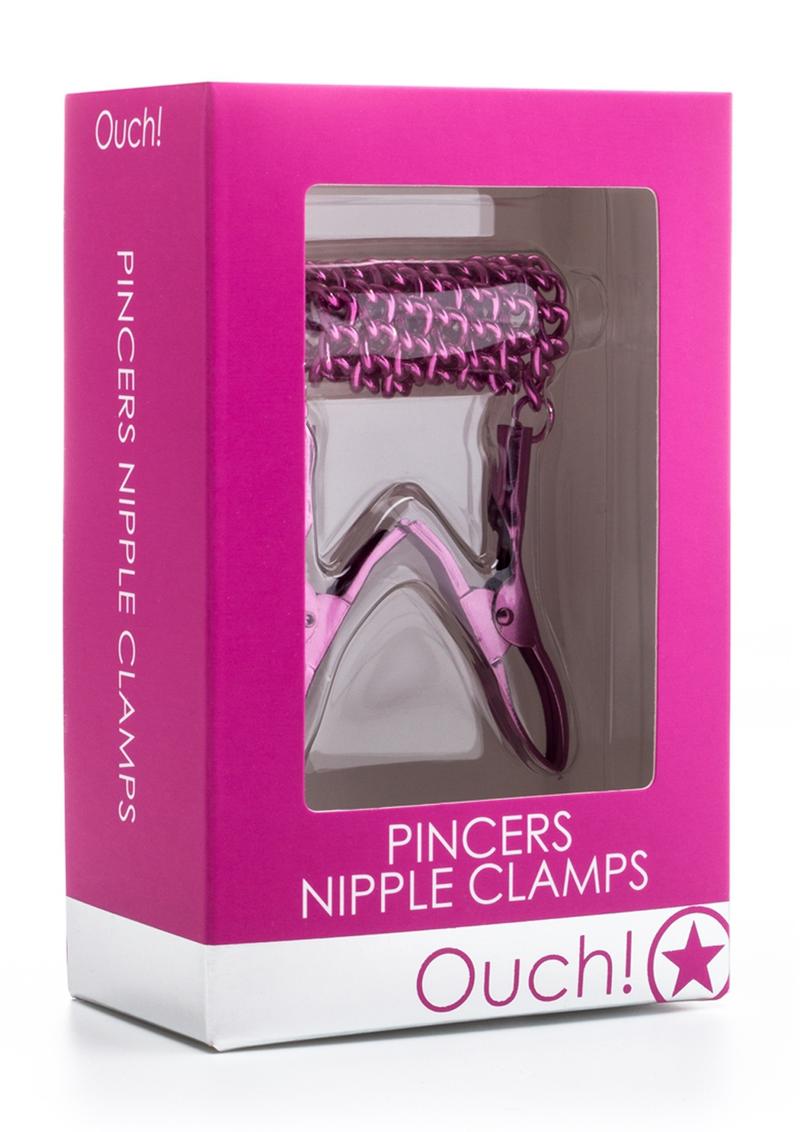 Ouch! Pincers Nipple Clamps - Pink