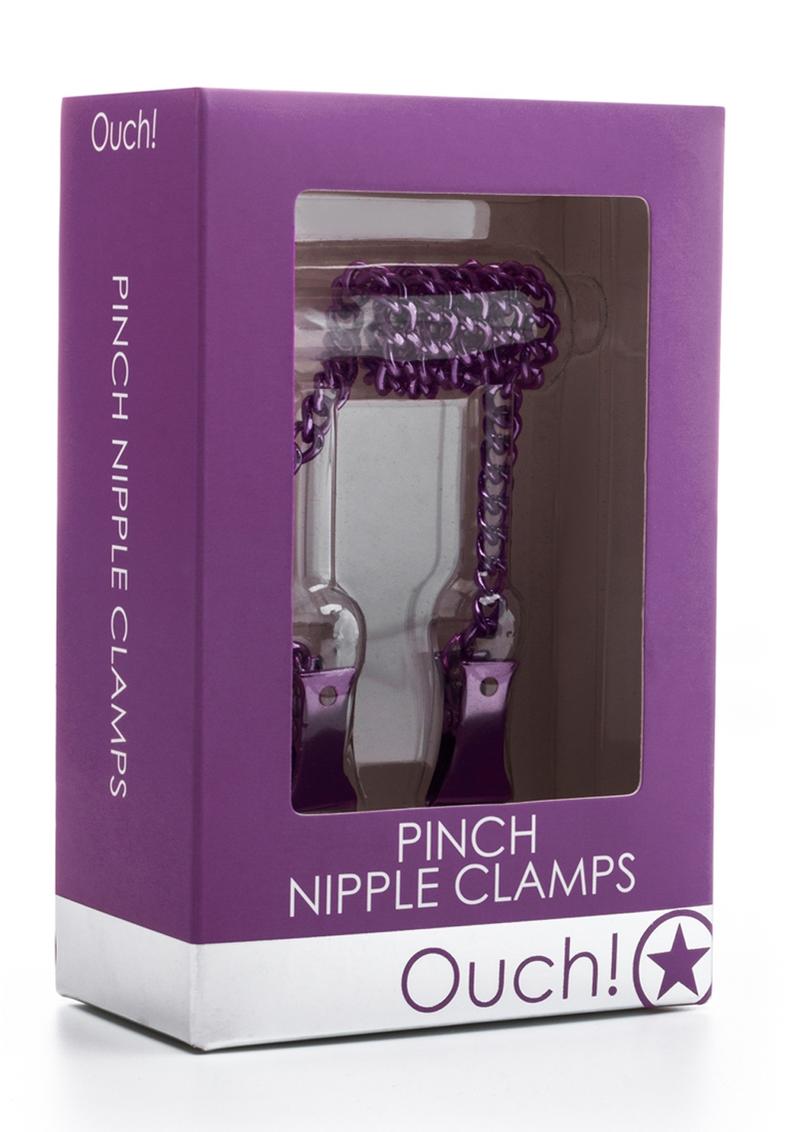 Ouch! Pinch Nipple Clamps - Purple