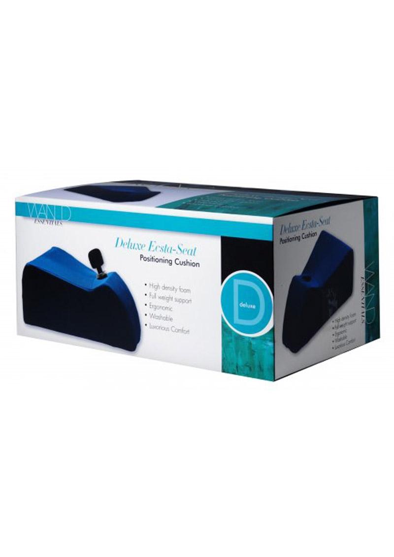Wand Essentials Deluxe Ecsta-Seat Wand Massager Positioning Cushion - Blue