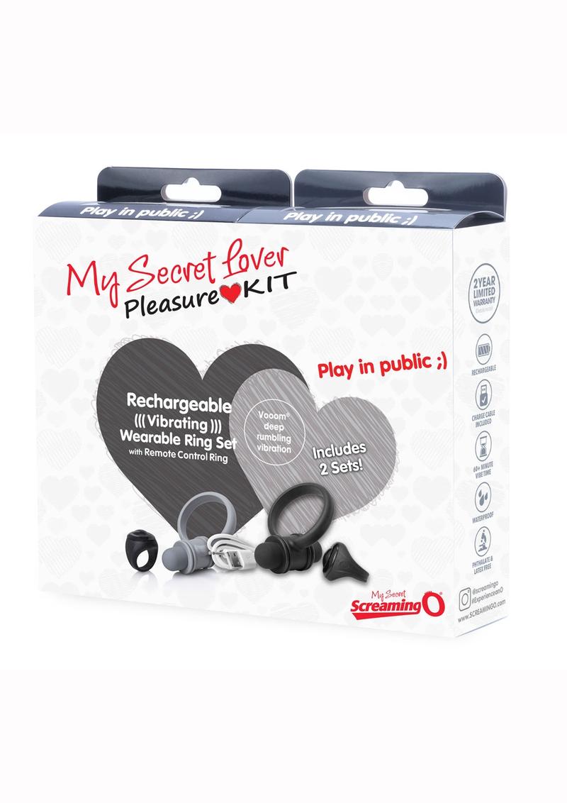 My Secret Lover Kit 2020 Cock Ring - Black/Gray