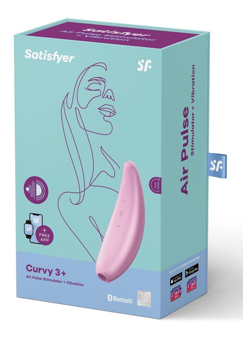 Satisfyer Curvy 3+ Rechargeable Silicone Lay-On - Pink