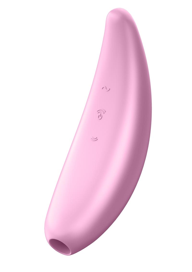 Satisfyer Curvy 3+ Rechargeable Silicone Lay-On - Pink