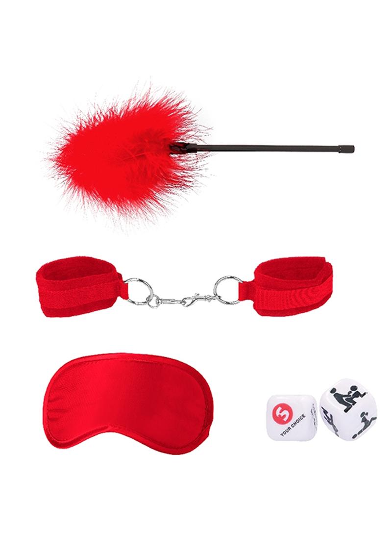 Ouch! Kits Introductory Bondage Kit #2 4pc - Red