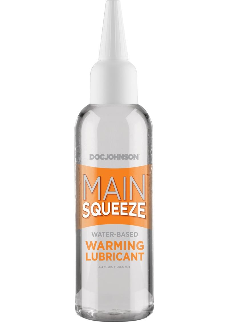 Main Squeeze Warming Water Based Lubricant 3.4oz