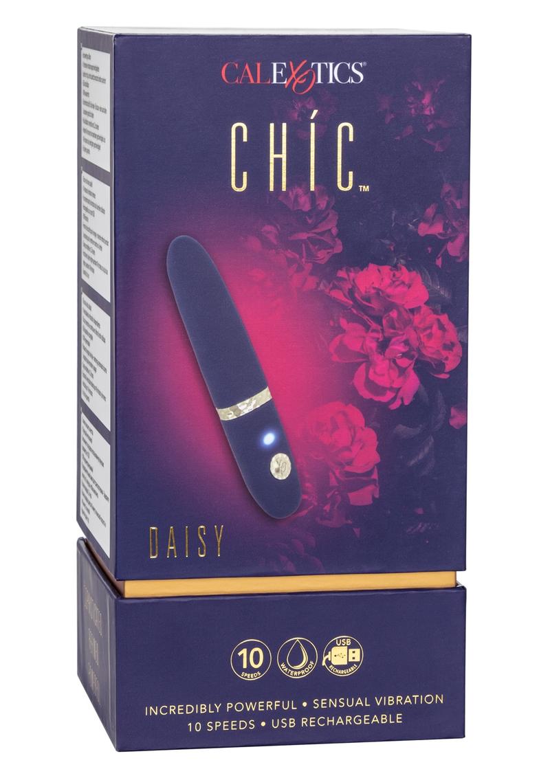 Chic Daisey Silicone Rechargeable Stimulator - Blue