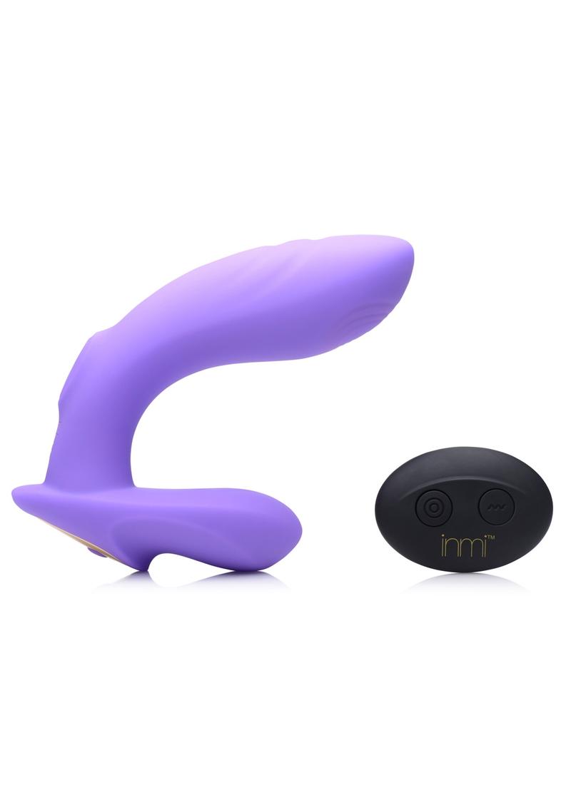 Inme 10X G-Tap Tapping Rechargeable Silicone G-Spot Vibrator - Purple