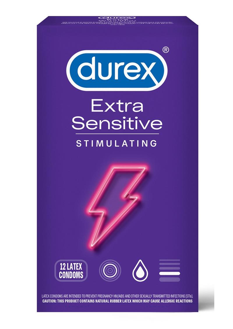 Durex Extra Sensitive Stimulating Condoms 12 Pack