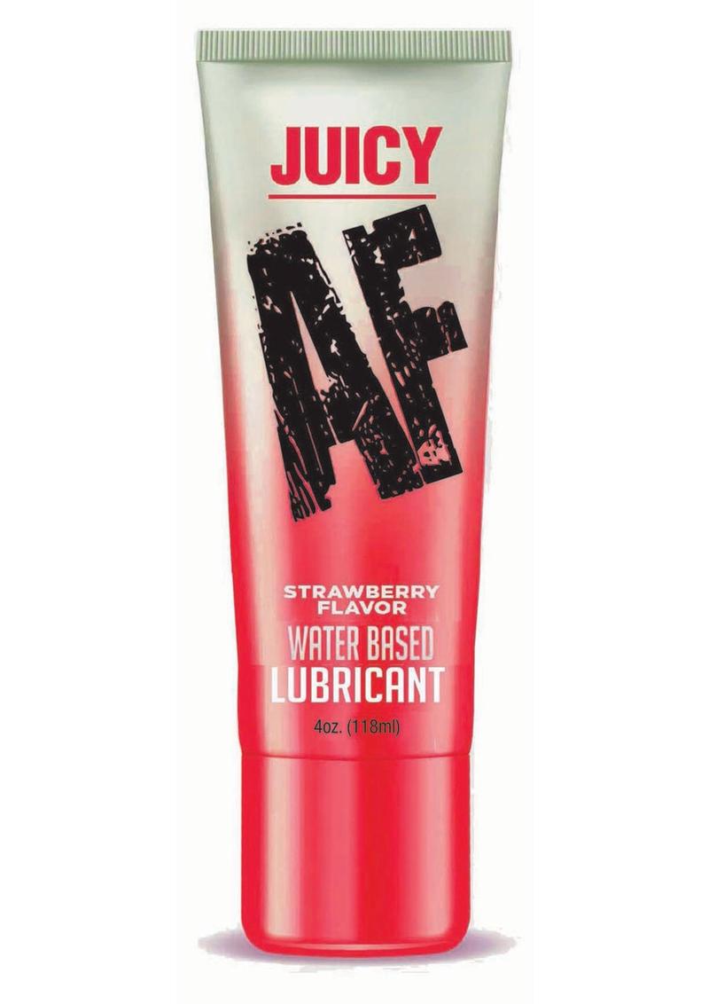 Juicy AF Water Based Flavored Lubricant Strawberry 4oz