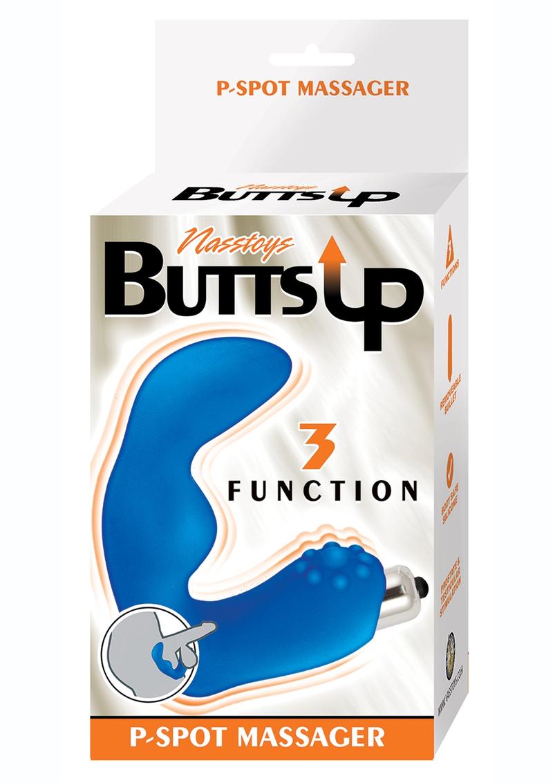Butts Up P-Spot Massager Silicone Anal Stimulator - Blue