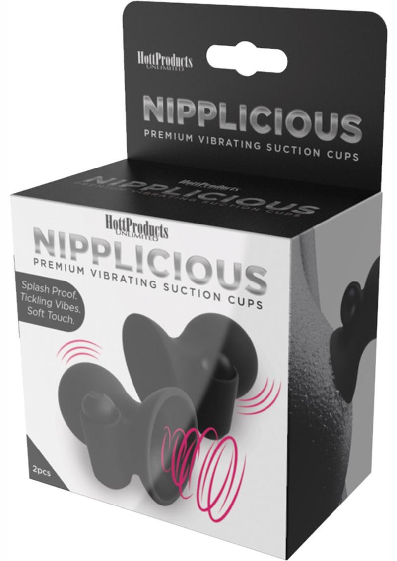 Nipplelicious Vibrating Nipple Cups - Black