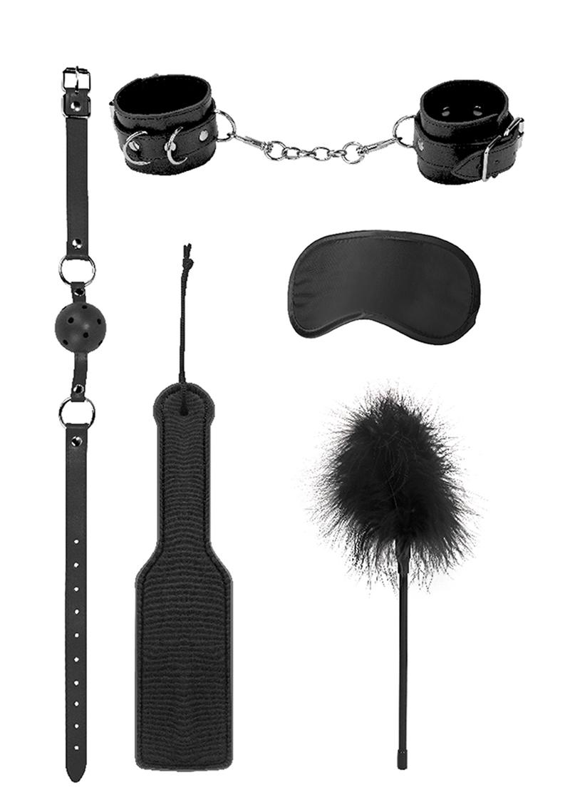 Ouch! Kits Introductory Bondage Kit #4 (5 pieces) - Black