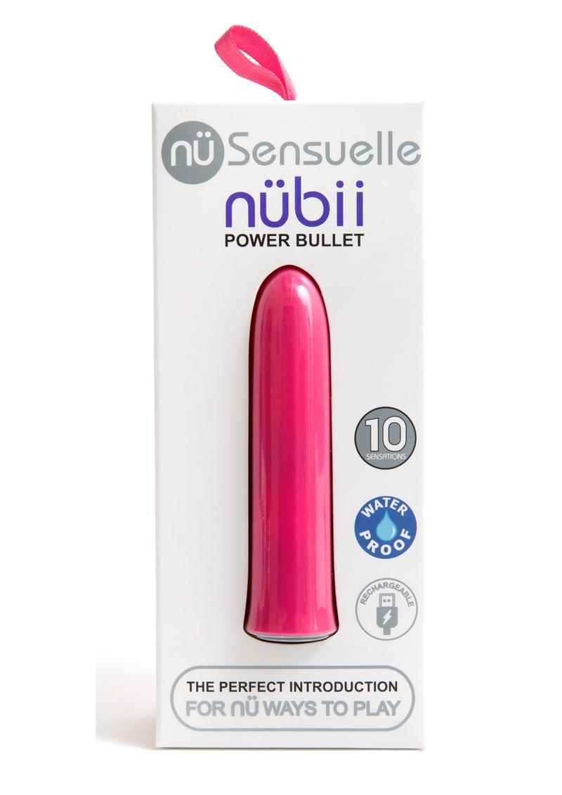 Sensuelle Nubii 15 Function Rechargeable Bullet Vibrator - Blush Pink