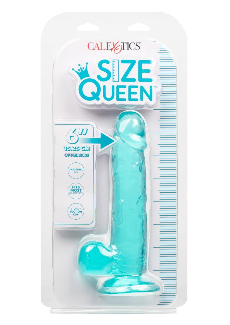 Size Queen Dildo - 6in - Blue