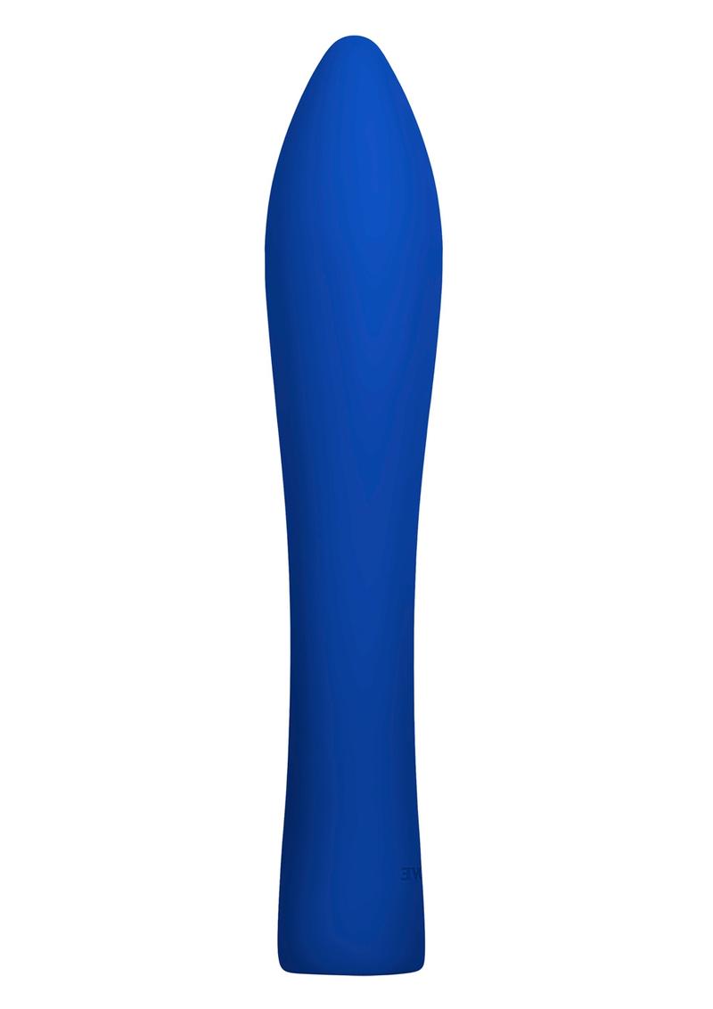 Robust Rumbler Silicone Rechargeable Vibrator - Blue