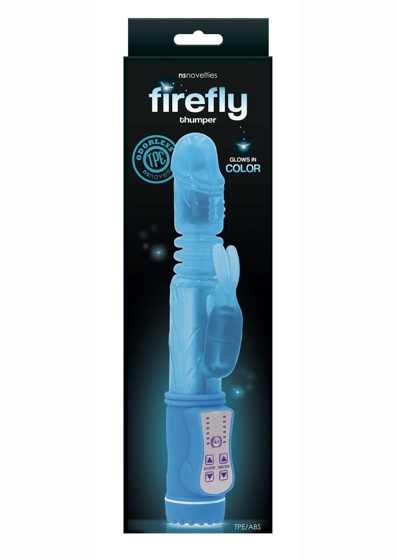 Firefly Thumper Glow In The Dark Thrusting andamp; Rotating Rabbit - Blue