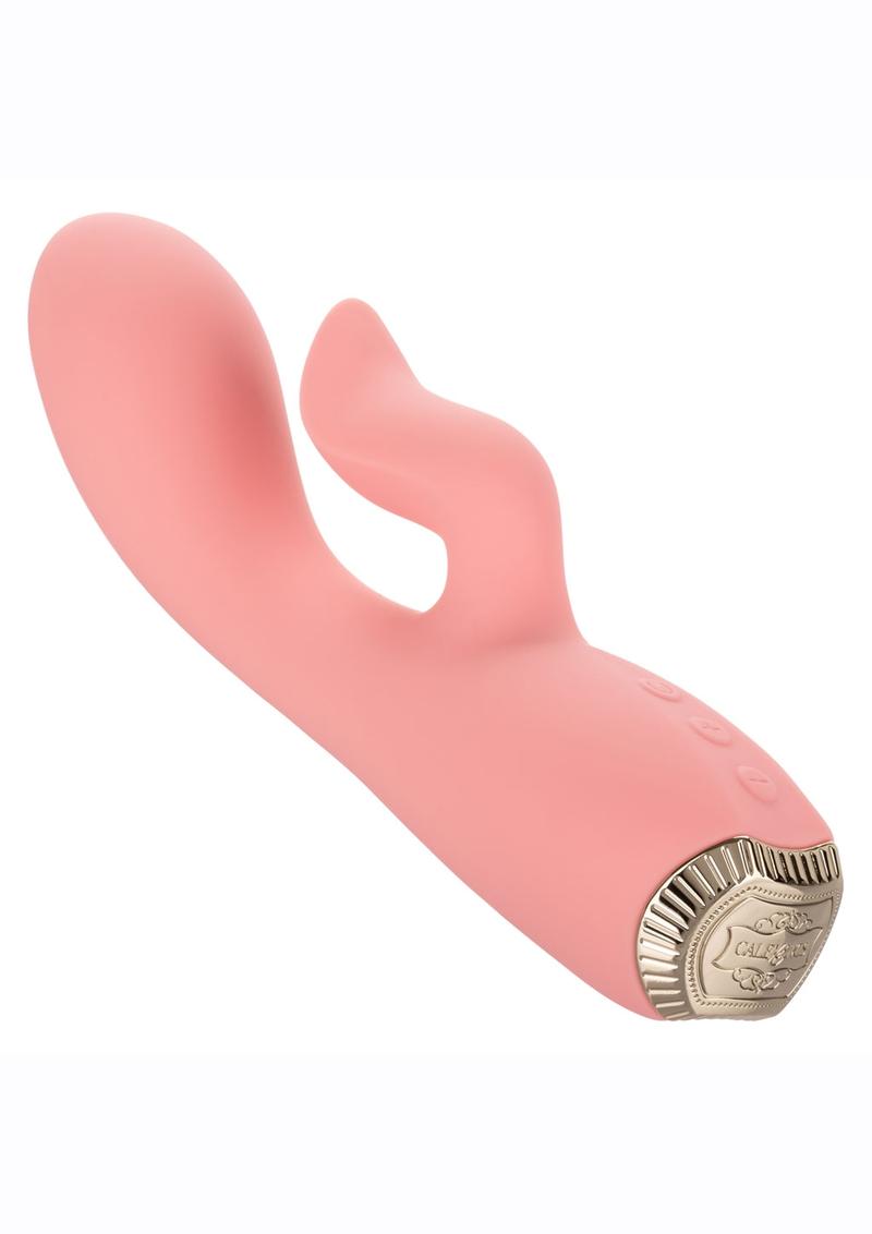 Uncorked Zinfandel Rechargeable Silicone Rabbit Vibrator - Pink