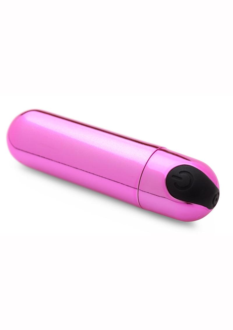 Bang 10X Vibrating Metallic Rechargeable Bullet Vibrator - Pink