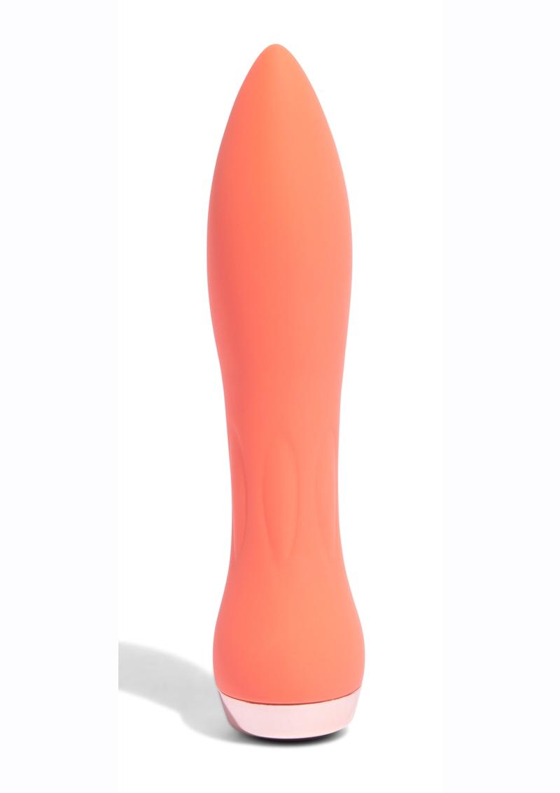 Nu Sensuelle 60SX AMP Silicone Rechargeable Bullet - Coral/Rose Gold